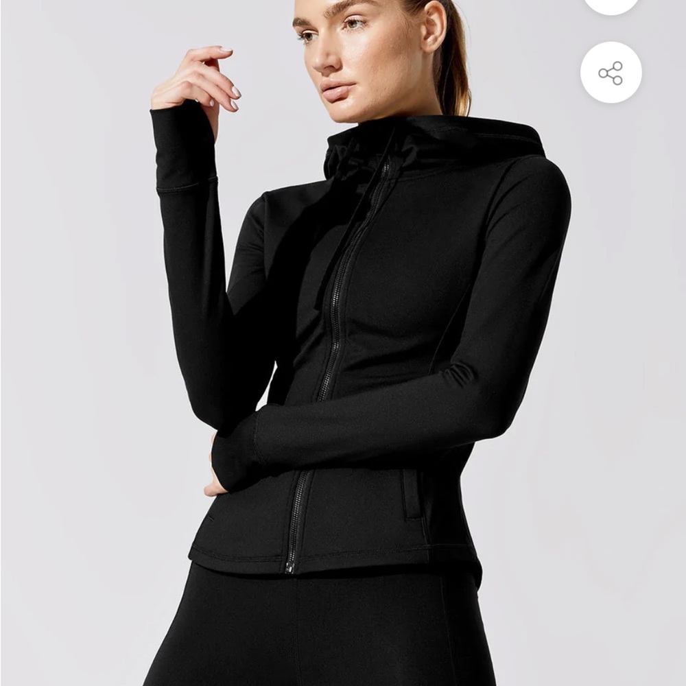 Carbon38 Black Hooded Jacket